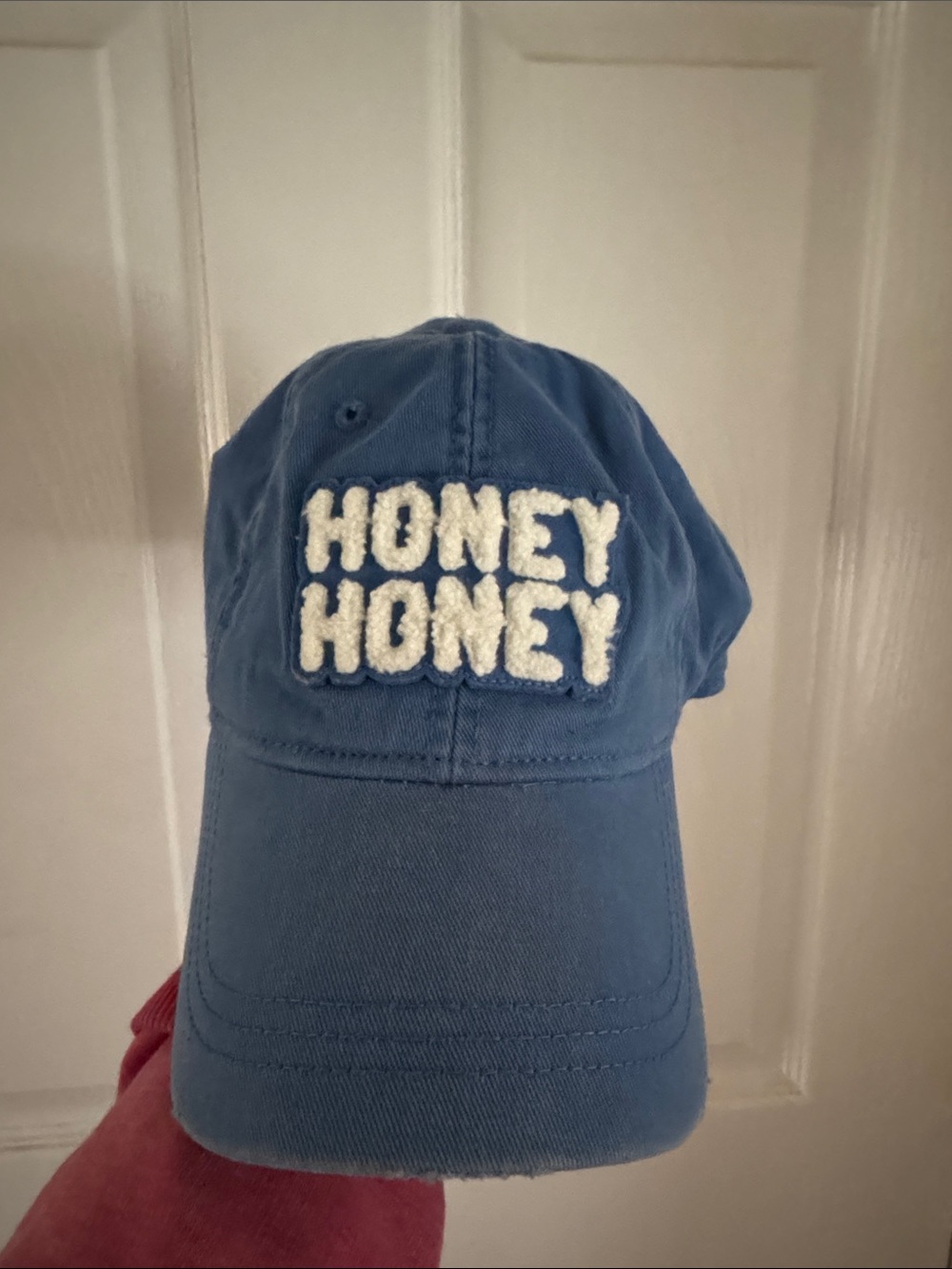 American Eagle Outfitters Blue 'HONEY HONEY' Embroidered Baseball Cap